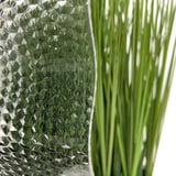 Nahaufnahme der Polycarbonat Wellplatte, Graphit, mit Wabenstruktur und leichtem Glanz