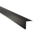 Pultabschluss Tiefschwarz RAL 9005, 0,50 mm Stahl, Hauptansicht schraeg von oben