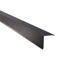Pultabschluss Aluminium Anthrazitgrau RAL 7016, Hauptansicht schraeg von oben