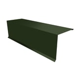 Pultabschluss Stahl 0,50 mm Gruen RAL 6020 Mattpolyester 35 µm in perspektivischer Ansicht
