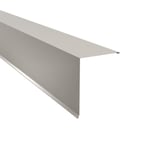 Pultabschluss aus Stahl, Reinweiß RAL 9010, 0,50 mm Stärke, 25 µm Polyesterbeschichtung, Hauptansicht