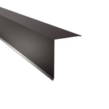 Pultabschluss aus schokoladenbraunem Stahl, 0,63 mm, 85 Grad Winkel, Hauptansicht