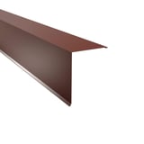 Pultabschluss aus rotbraunem Stahl, 0,75 mm, 85 Grad Winkel, Hauptansicht
