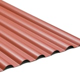 PVC Profilplatte SINTRA 77/18 Rot-Metallic, 1,20 mm Staerke, mit Wellenprofil und glatter Oberflaeche