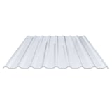 PVC Spundwandplatte klarbläulich, 1,40 mm, Trapezprofil 20/1100, Hauptansicht von oben