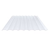 PVC Spundwandplatte klarbläulich, 1,40 mm Stärke, Trapezprofil, Hauptansicht