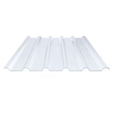 PVC Spundwandplatte klarbläulich, 1,50 mm, Trapezprofil 207/35, Hauptansicht