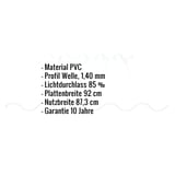 PVC Wellplatte | 177/51 | Profil 5 | 1,40 mm | Klarbläulich | 2,00 m