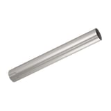 Regenfallrohr aus Stahl, Graualuminium RAL 9007, 50 µm Polyurethan beschichtet, mit Muffe