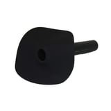 Regenwasserabfluss aus schwarzem EPDM, 1,30 mm stark, mit flachem Flansch und rundem Ablaufstutzen