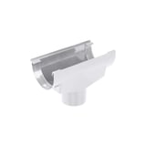 Rinnenablauf aus grauem PVC von Plastmo, Hauptansicht