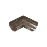 Rinneninnenwinkel 90 Grad aus braunem PVC von Plastmo, Hauptansicht