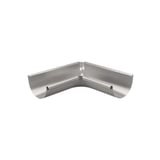 Rinneninnenwinkel 90 Grad aus Stahl in Graualuminium (RAL 9007) mit Polyurethan-Beschichtung, Hauptansicht
