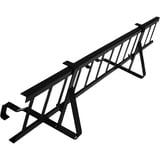 Schneefanggitter aus tiefschwarz (RAL 9005) verzinktem Stahl, perspektivische Ansicht von oben