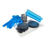 Schrauben Reparaturflicken Set DACHPROTECT, schwarz, mit Handschuhen, Kleber und Schwamm