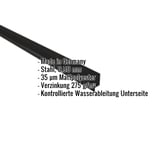 Sockelleiste Stahl 0,50 mm Schwarz mit Mattpolyester-Beschichtung, Eckdaten eingeblendet