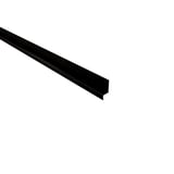 Sockelleiste Stahl 0,50 mm Schwarz (RAL 9005) mit 35 µm Mattpolyester-Beschichtung, Hauptansicht