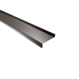 Sohlbank aus Stahl, sepiabraun (RAL 8014), 0,50 mm stark, 25 µm Polyesterbeschichtung, Hauptansicht
