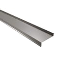 Sohlbank Aluminium Graualuminium 0,70 mm, Hauptansicht schraeg von oben