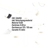 Stahl Dachrinnen Sparpaket 4,00 m