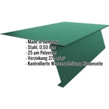 Startprofil Stehfalzprofil PD-510-S Moosgrün RAL 6005, Stahl 0,50 mm, 25 µm Polyester Beschichtung, Infografik