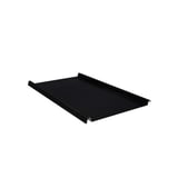 Stehfalzblech 33/500-LE schwarz, 0,50 mm Stahl, 35 µm Mattpolyester, schraeg von oben