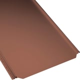 Stehfalzblech PD-510-S Flach, Ziegelrot, 0,50 mm Stahl, 50 µm PURMAT® Beschichtung, Hauptansicht