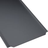Stehfalzblech PD-510-S Flach, Graphitgrau RAL 7024, 0,50 mm Stahl, Hauptansicht schräg