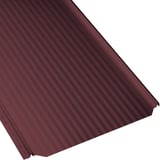 Stehfalzblech PD-510-S Mikro Weinrot RAL 3005, schraeg von oben
