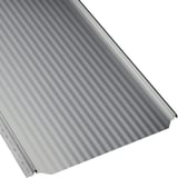 Stehfalzblech PD-510-S Mikro Lichtgrau, Stahl 0,50 mm, Hauptansicht der Profilstruktur