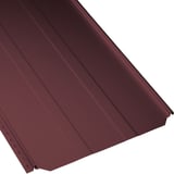 Stehfalzblech PD-510-S weinrot, 0,50 mm, schraeg von oben, Hauptansicht