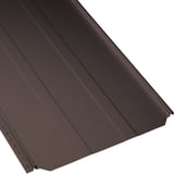 Stehfalzblech PD-510-S Trapez Schokoladenbraun 0,50 mm Mattpolyester, Detailansicht der Profilierung
