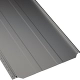 Stehfalzblech PD-510-S Graualuminium, 0,50 mm Stahl, Hauptansicht mit Profilstruktur