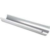 Titanzink Dachrinne 5 m Laenge, halbrunde Form, Hauptansicht
