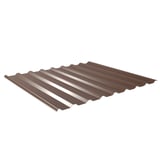 Trapezblech 20/1100 Nussbraun, Stahl 0,75 mm mit 25 µm Polyesterbeschichtung, Hauptansicht