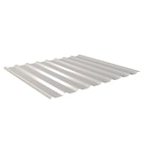 Trapezblech 20/1100, Weißaluminium RAL 9006, Hauptansicht schräg von oben