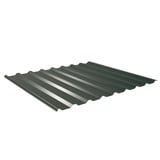 Trapezblech 20/1100 Aluminium 0,70 mm Moosgrün (RAL 6005) mit 25 µm Polyesterbeschichtung, Hauptansicht