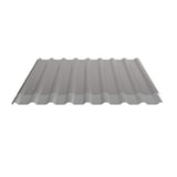 Trapezblech 20/1100 Aluminium Graualuminium mit Anti-Tropf Vliesbeschichtung, Seitenansicht