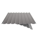 Trapezblech 20/1100 Aluminium RAL 9007 mit teilweise sichtbarem Anti-Tropf-Vlies
