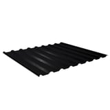 Trapezblech 20/1100 schwarz, 0,50 mm Stahl, Hauptansicht von oben