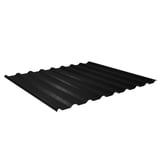 Trapezblech 20/1100 Tiefschwarz (RAL 9005) aus 0,50 mm Stahl, 80 µm Shimoco Beschichtung, Hauptansicht