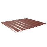Trapezblech 20/1100 Rotbraun (RAL 8012) aus 0,50 mm Stahl, 25 µm Polyester beschichtet, Hauptansicht