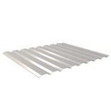 Trapezblech 20/1100 Aluminium RAL 9006, 0,70 mm, Hauptansicht, schraeg von oben