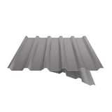Trapezblech 35/207 Graualuminium mit teilweise sichtbarem Anti-Tropf-Vlies, Schnittansicht