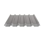 Trapezblech 35/207 Graualuminium mit Anti-Tropf-Vlies auf der Unterseite, Ansicht von vorne