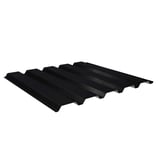 Trapezblech 35/207 Wand, Stahl 0,50 mm Schwarz Mattpolyester, Hauptansicht schraeg von oben