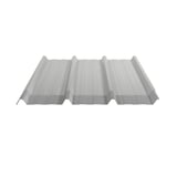 Trapezblech 45/333, Weißaluminium, mit Anti-Tropf-Vlies auf der Unterseite, Seitenansicht