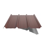 Trapezblech 45/333 Rotbraun RAL 8012 mit teilweise sichtbarer Anti-Tropf Vliesbeschichtung