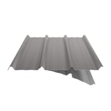 Trapezblech 45/333 Graualuminium mit Anti-Tropf-Vlies, seitliche Schnittansicht