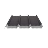 Trapezblech 45/333 dunkelgrau mit Anti-Tropf-Vlies 2400 g/m² an der Unterseite, Schnittansicht